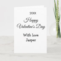 Gelukkige Valentijnsdag naam liefde eenvoudig jaar