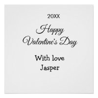 Gelukkige Valentijnsdag naam liefde eenvoudig jaar