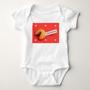 Gelukkige Valentijnsdag Oma Fortune Cookie Romper