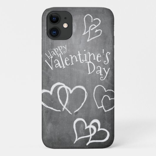 Gelukkige Valentijnsdag op een krijtbord Case-Mate iPhone Case (Achterkant)