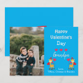 Gelukkige Valentijnsdag Opa Foto Safari Kaart (Voorkant / Achterkant)