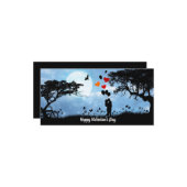 Gelukkige Valentijnsdag, paarse platte kaart (Voorkant / Achterkant in situ)