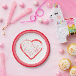 Gelukkige Valentijnsdag Papieren Bordje
