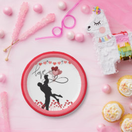 Gelukkige Valentijnsdag Papieren Bordje