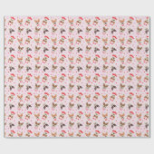 Gelukkige Valentijnsdag Pembroke Welsh Corgi Dogs Cadeaupapier (Vlak)