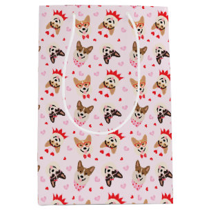 Gelukkige Valentijnsdag Pembroke Welsh Corgi Dogs Medium Cadeauzakje