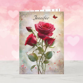 Gelukkige Valentijnsdag Personaliseer Naam Feestdagen Kaart