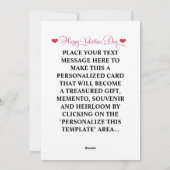 Gelukkige Valentijnsdag Persoonlijke Seksige Stud Feestdagenkaart (Achterkant)