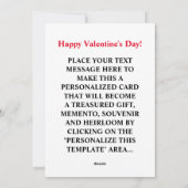 Gelukkige Valentijnsdag Persoonlijke Spierbundel Feestdagenkaart (Achterkant)