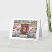 Gelukkige Valentijnsdag Pizzeria Aquarel Kaart (Voorkant)