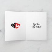 Gelukkige Valentijnsdag | Pop Art Red Panda Kaart (Binnen)