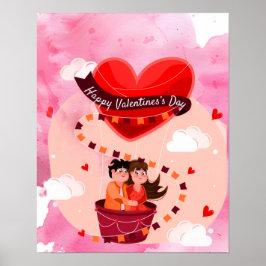 Gelukkige Valentijnsdag Poster