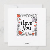 Gelukkige Valentijnsdag Pug Dog Feestdagenkaart (Achterkant)