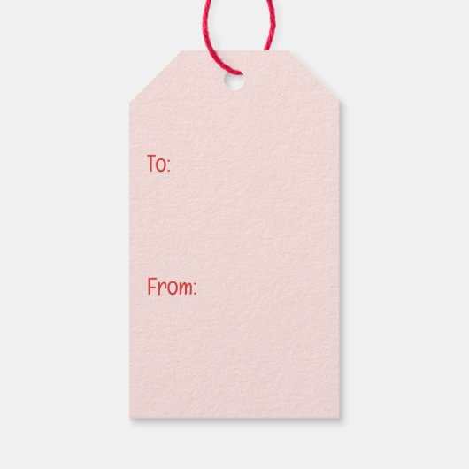 Gelukkige Valentijnsdag Pug Dogs Cadeaulabel (Achterkant)