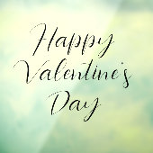 Gelukkige Valentijnsdag Raamfolie Raamsticker (Vel 3)