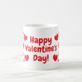 Gelukkige Valentijnsdag rode harten koffie mok cad (Center)