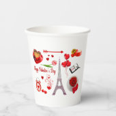 Gelukkige Valentijnsdag romantisch cadeau voor kop Papieren Bekers (Voorkant)