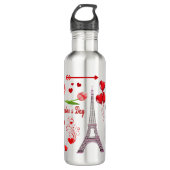 Gelukkige Valentijnsdag romantisch cadeau voor kop Waterfles (Voorkant)