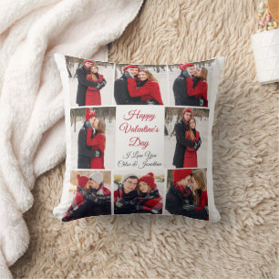 Gelukkige Valentijnsdag Romantische Liefde Fotocol Kussen
