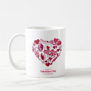 "Gelukkige Valentijnsdag - Romantische liefde" Koffiemok