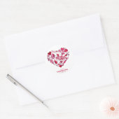 "Gelukkige Valentijnsdag - Romantische liefde" Ronde Sticker (Envelop)