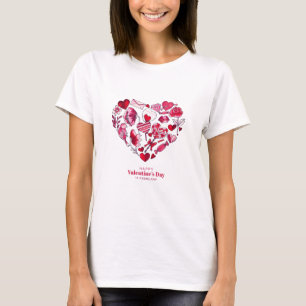 "Gelukkige Valentijnsdag - Romantische liefde" T-shirt