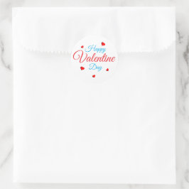 Gelukkige Valentijnsdag Ronde Sticker