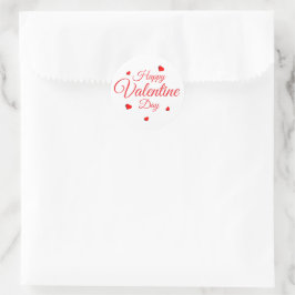 Gelukkige Valentijnsdag Ronde Sticker