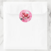 Gelukkige Valentijnsdag Ronde Sticker (Tas)