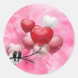 Gelukkige Valentijnsdag Ronde Sticker