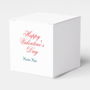 Gelukkige Valentijnsdag rood blauw xoxo liefde naa Bedankdoosjes