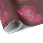 Gelukkige Valentijnsdag Rood Hart Naadloos Patroon Cadeaupapier (Rol Hoek)