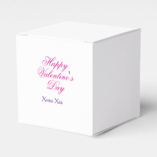 Gelukkige Valentijnsdag roze paars xoxo liefde naa Bedankdoosjes