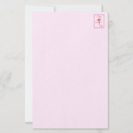 Gelukkige Valentijnsdag Roze Stationery Briefpapier