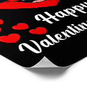 Gelukkige Valentijnsdag Schattig Hart Bae Fun Zout Poster (Hoek)