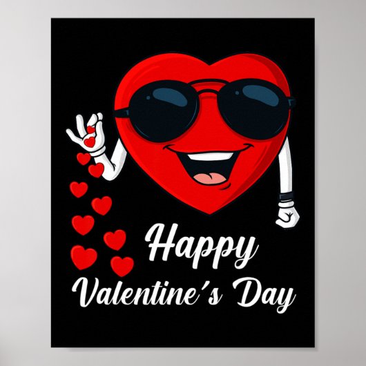 Gelukkige Valentijnsdag Schattig Hart Bae Fun Zout Poster (Voorkant)