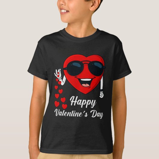 Gelukkige Valentijnsdag Schattig Hart Bae Fun Zout T-shirt (Voorkant)