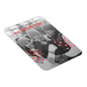 Gelukkige Valentijnsdag Schattigee Red Hearts Fami Magneet (Rechterzijde)
