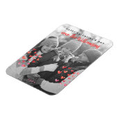 Gelukkige Valentijnsdag Schattigee Red Hearts Fami Magneet (Linkerzijde)