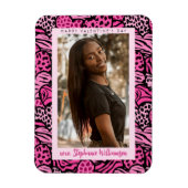 Gelukkige Valentijnsdag Schattigee Roze Oerwoud Ha Magneet (Verticaal)