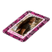 Gelukkige Valentijnsdag Schattigee Roze Oerwoud Ha Magneet (Linkerzijde)