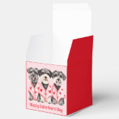 Gelukkige Valentijnsdag Schnauzer Honden Bedankdoosjes (Geopend)