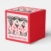 Gelukkige Valentijnsdag Schnauzer Honden Bedankdoosjes (Achterkant)