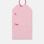 Gelukkige Valentijnsdag Schnauzer Honden Cadeaulabel (Achterkant)