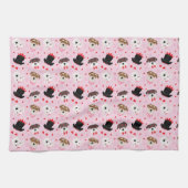 Gelukkige Valentijnsdag Schnauzer Honden Theedoek (Horizontaal)