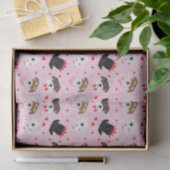 Gelukkige Valentijnsdag Schnauzer Honden Tissuepapier (Geschenk)