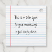 Gelukkige Valentijnsdag School Sweet Treat Bedankjes Labels (Achterkant)