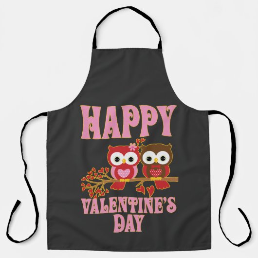 Gelukkige Valentijnsdag Schort (Voorkant)