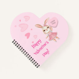 Gelukkige Valentijnsdag Spiraal Notebook Notitieboek