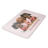 Gelukkige Valentijnsdag teckel honden Badmat (Gekanteld)